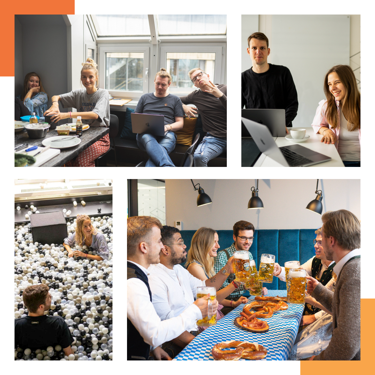 Collage mit Bildern von Mitarbeitenden von adabay